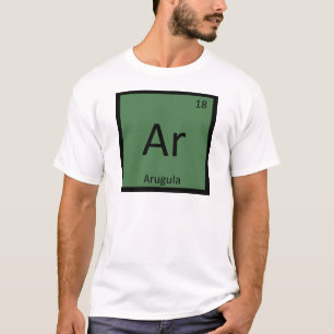 T-shirt Ar - Tabela Periódica da Química do Legume Arúgula