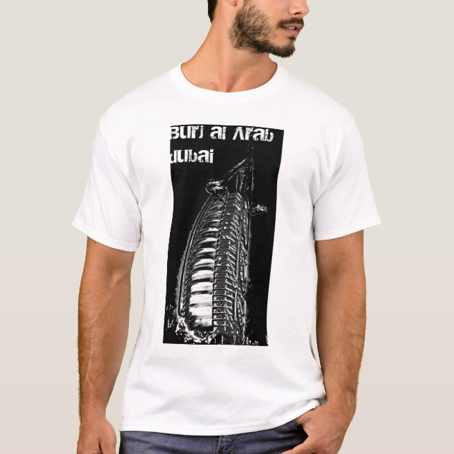 T-shirt Árabe do al de Burj, Dubai (Frente)