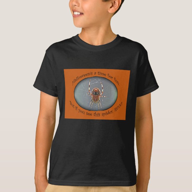 T-shirt Araneus Orb Weaver Spider Halloween (Frente)