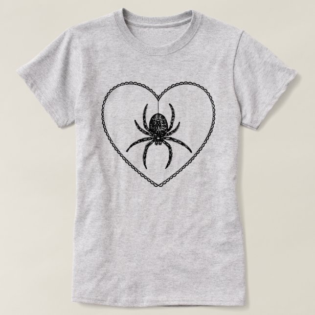 T-Shirt Aranha do Coração (Frente do Design)