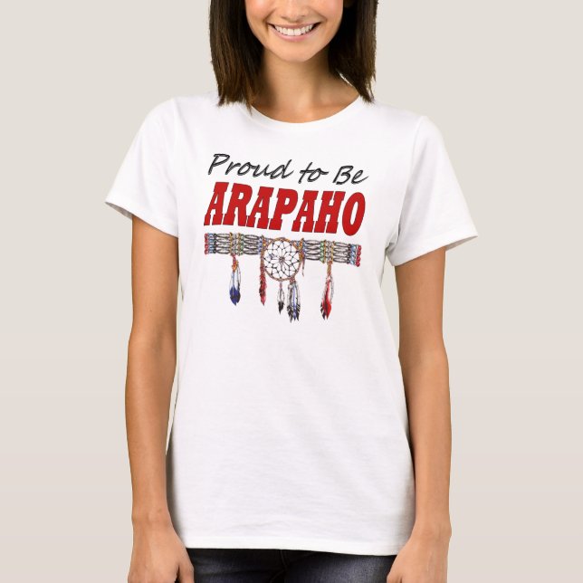 T-shirt Arapaho Bella+Canvas do Círculo Flor (Frente)