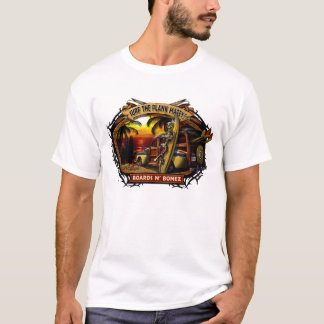 T-shirt arborizado do por do sol de Davey Bonez