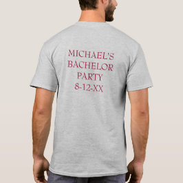 T-shirt Arco Burgundy Tie Weding Baile de formatura Bachel
