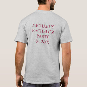 T-shirt Arco Burgundy Tie Weding Baile de formatura Bachel
