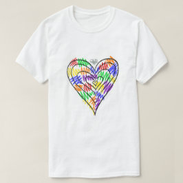 T-Shirt Arco-Íris (coração)