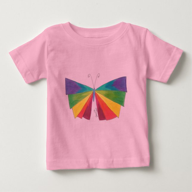 T-shirt Arco-íris de Butteryfly (Frente)