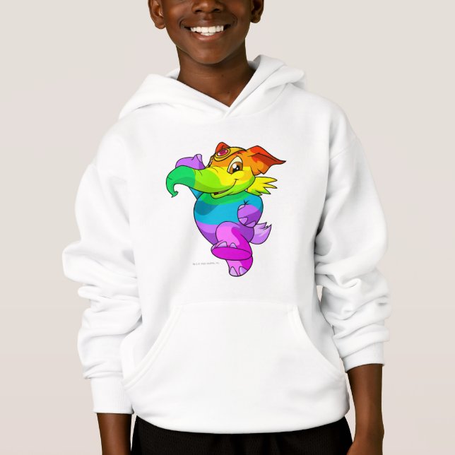 T-shirt Arco-íris de Elephante (Frente)