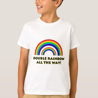 T-shirt Arco-íris dobro. TODA A MANEIRA!!