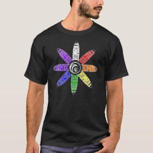 T-shirt Arco-íris espiral de Bombora