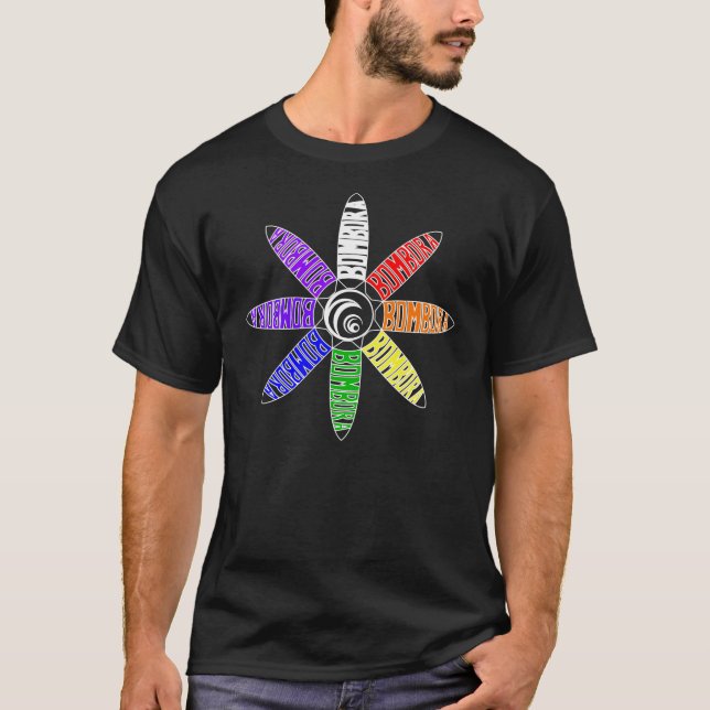 T-shirt Arco-íris espiral de Bombora (Frente)
