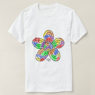T-Shirt Arco-Íris (flor)