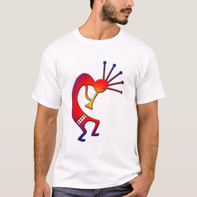 T-shirt Arco-íris Kokopelli (Frente)