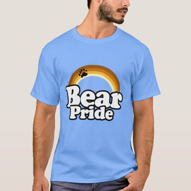 T-shirt Arco-íris Orgulho de Urso (Frente)