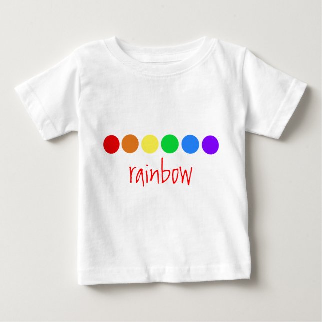 T-shirt Arco-íris pontilhado (Frente)