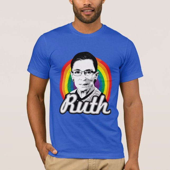T-shirt Arco-íris Ruth 2016 - Ruth Bader Ginsburg - LGBT - (Frente)