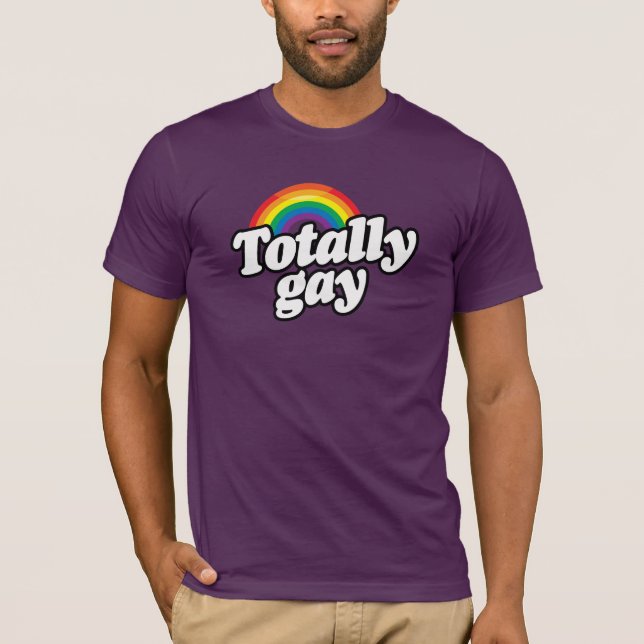 T-SHIRT ARCO-ÍRIS TOTALMENTE ALEGRE - .PNG (Frente)