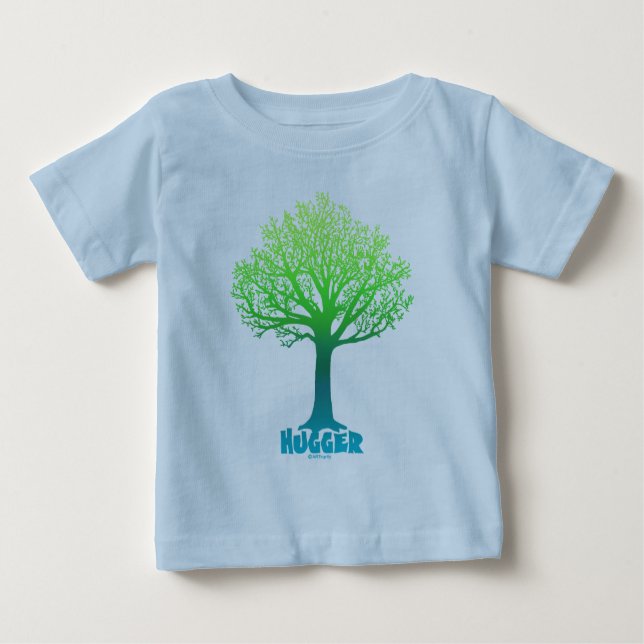 T-shirt Arco-íris verde Árvore Hugger (Frente)
