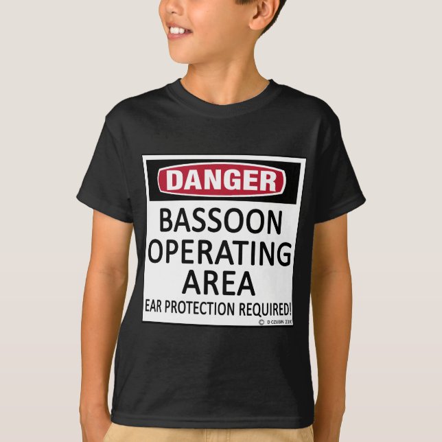 T-shirt Área de funcionamento do fagote (Frente)