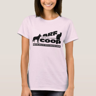 T-shirt ARF Co-op preto no branco