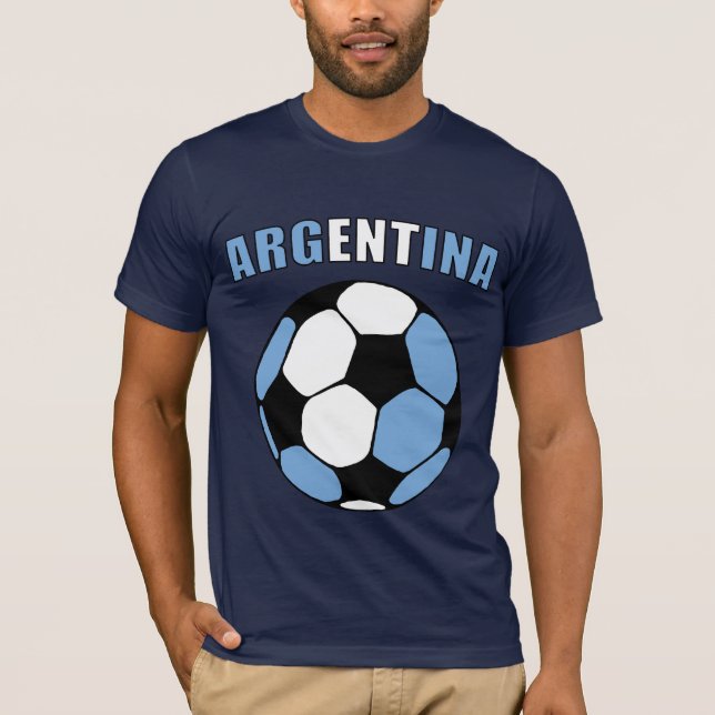 T-shirt Argentina Footy (escuro) (Frente)
