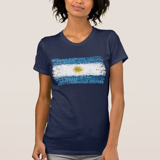 T-shirt Argentina Textual (Frente)