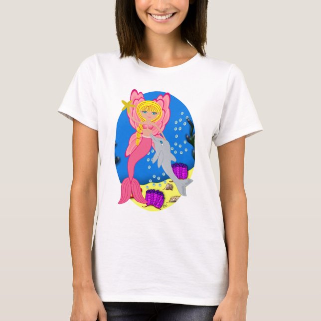 T-shirt Ariel, a Merfaery (Merfada) (Frente)