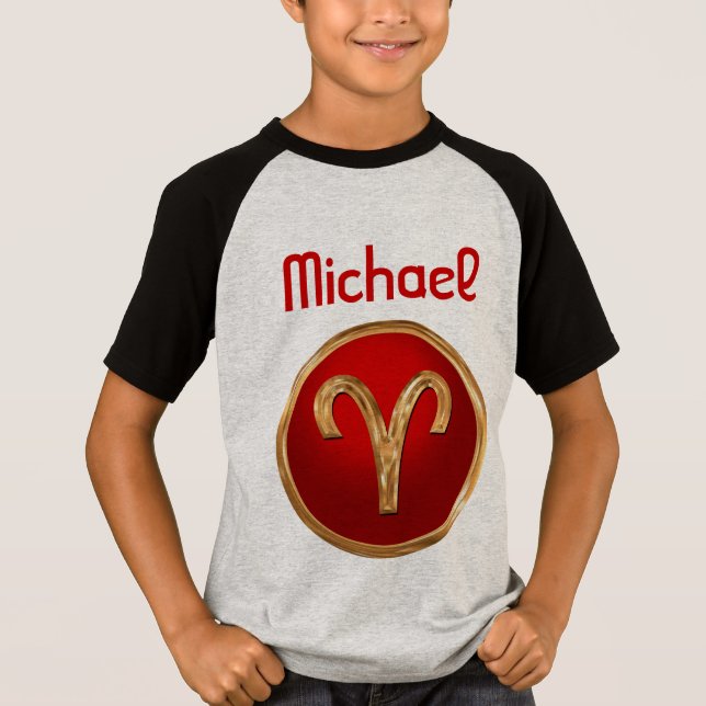 T-shirt Aries - Sinal Zodiac (Frente)