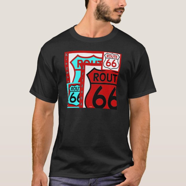 T-shirt Arizona de Kingman da rota 66 (Frente)