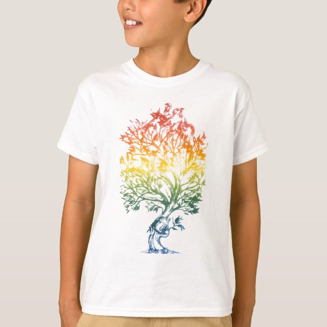 T-shirt Arma-Árvore-Imagem (Frente)