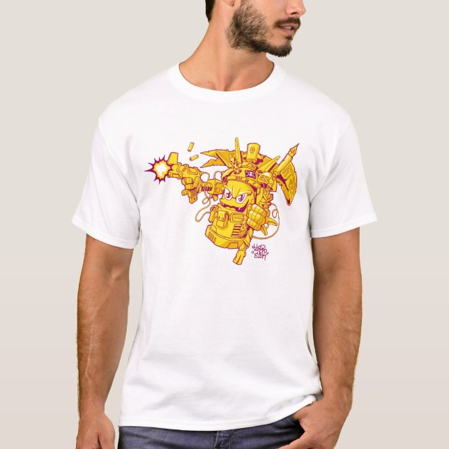 T-shirt Arma de pulverizador dos grafites (Frente)