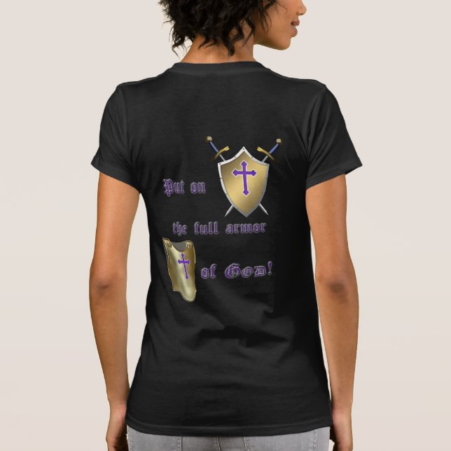 T-shirt Armadura completa do deus (Verso)