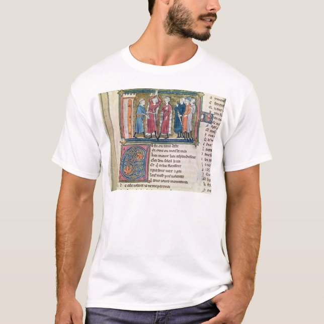 T-shirt Armamento de um cavaleiro (Frente)