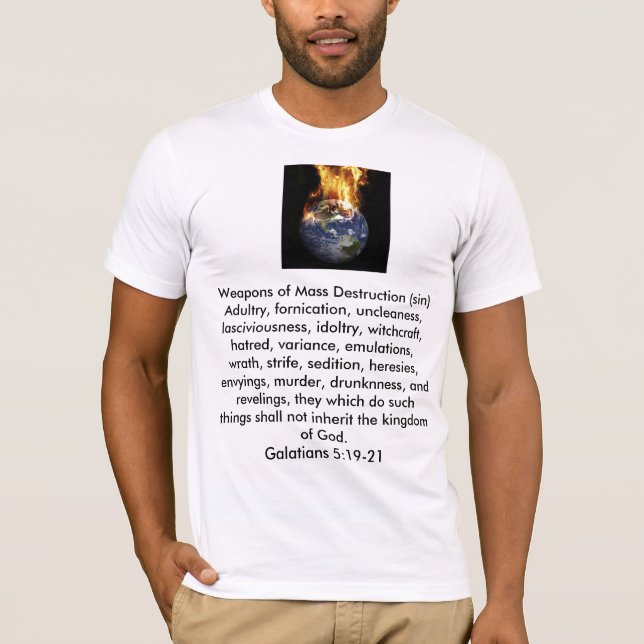 T-shirt Armas de destruição maciça (Frente)