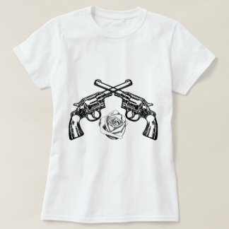 T-shirt armas e rosas