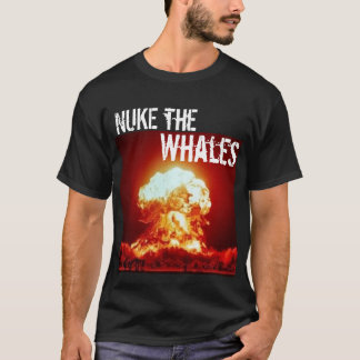 T-shirt armas nucleares as baleias - personalizadas