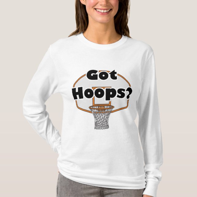 T-shirt aro de basquete got hoops (Frente)
