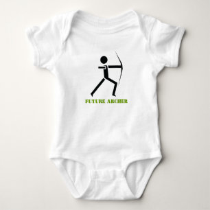 T-shirt Arqueiro futuro com seu preto do arco, tiro ao