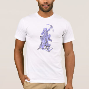 T-shirt Arqueiro medieval e Crossbowman - azul