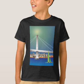 T-shirt Arquitectura da cidade nova da ponte da baía de