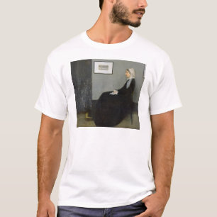T-shirt Arranjo em No.1 cinzento e preto