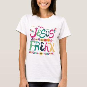 T-shirt arrepiante de Jesus para mulheres