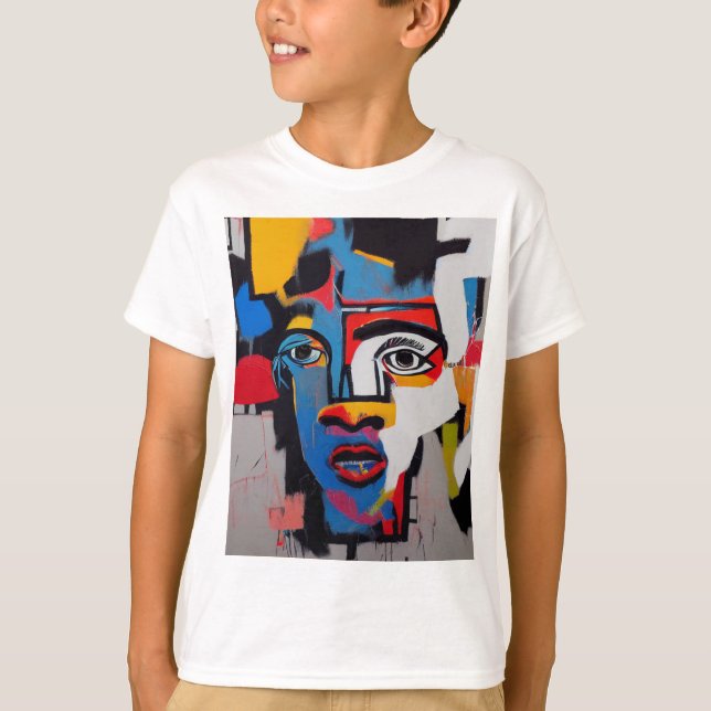 T-shirt art abstrait (Frente)