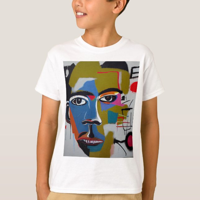 T-shirt art abstrait (Frente)