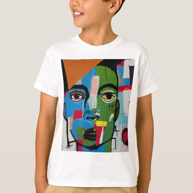 T-shirt art abstrait (Frente)
