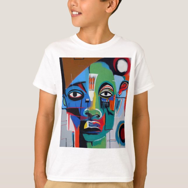 T-shirt art abstrait (Frente)