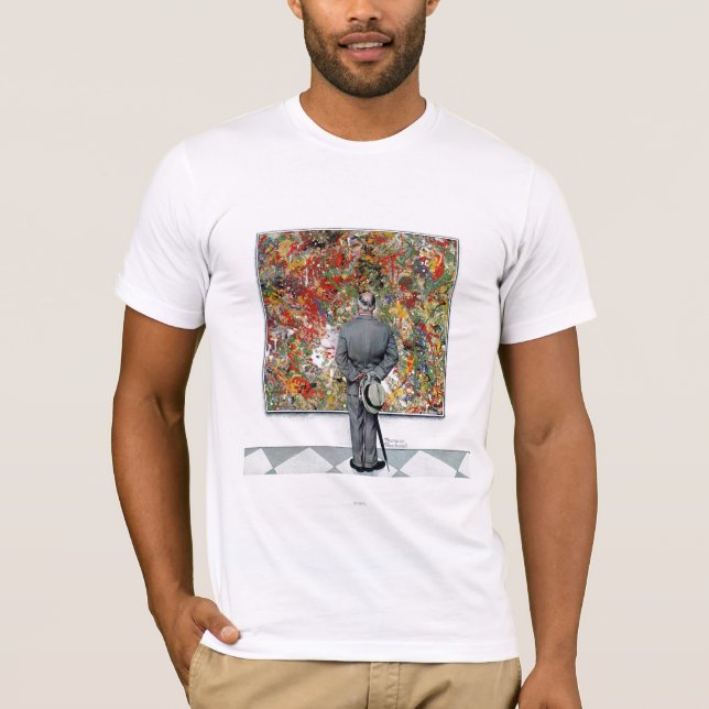 T-shirt Art Connoisseur de Norman Rockwell (Frente)