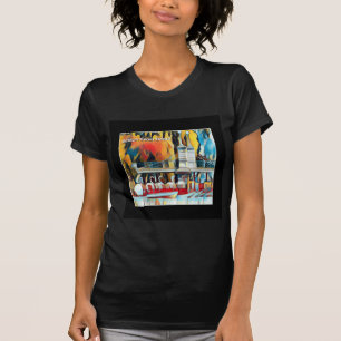 T-shirt Art Deco Boston Swan Boats
