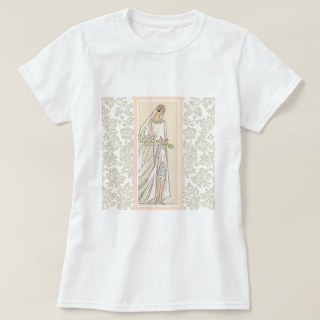 T-shirt Art Deco Bride (Frente do Design)