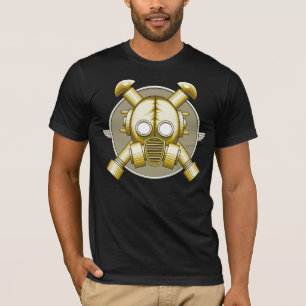T-shirt Art deco Gasmask