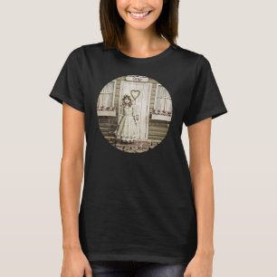 T-shirt Arte Chic Retrô de Menina em Cottage